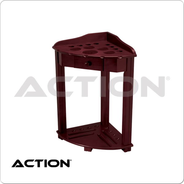 Deluxe 8 Cue Floor Rack w/ Drawer - Wine